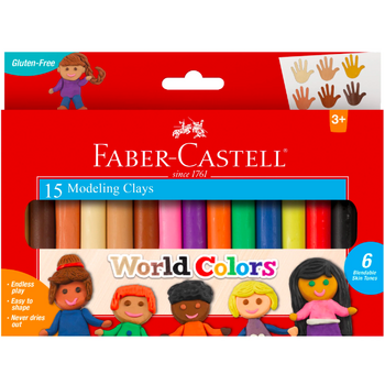 Faber-Castell World Colors - 15ct Modeling Clay