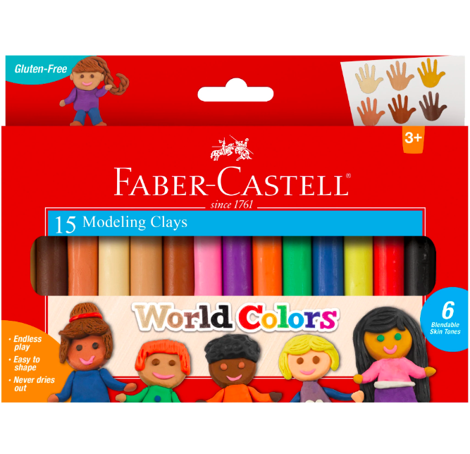 Faber-Castell World Colors - 15ct Modeling Clay