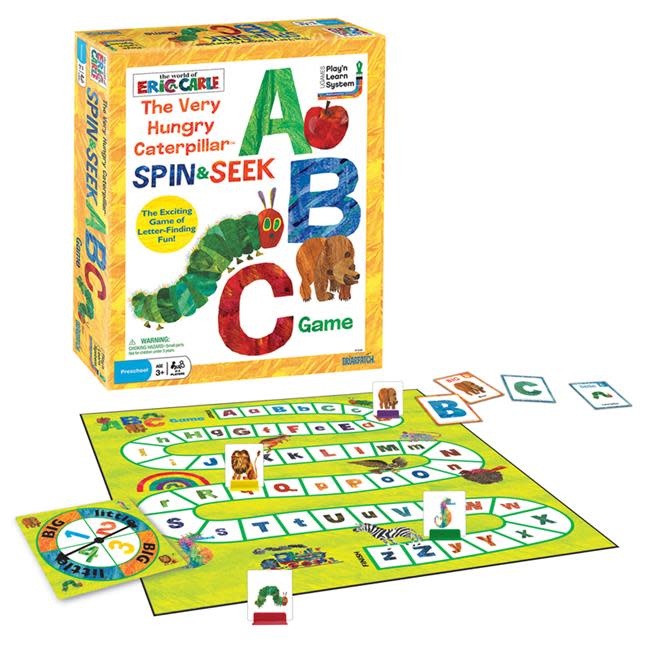 University Games Very Hungry Caterpillar Spin & Seek ABC Game