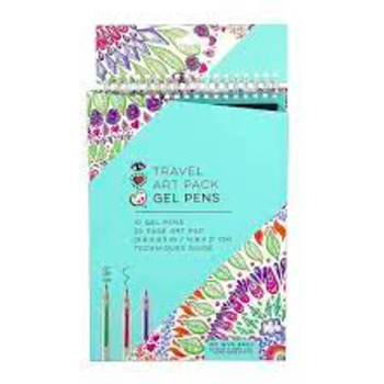 Bright Stripes Travel Art Pack Gel Pens