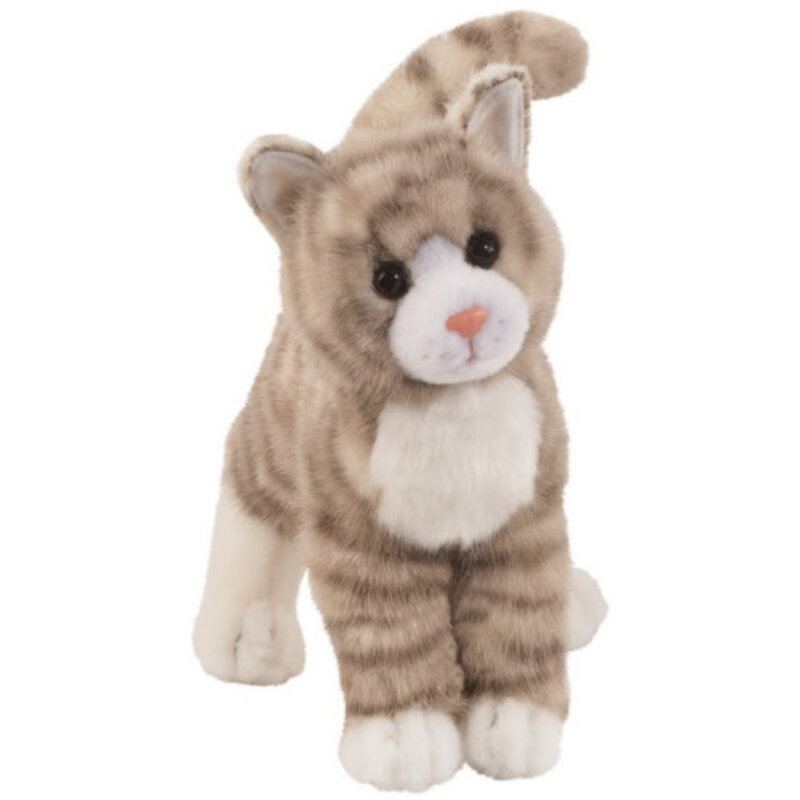 Douglas Zipper Gray Tabby 10''