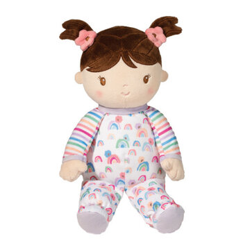 Douglas Isabelle Rainbow Stripe Doll