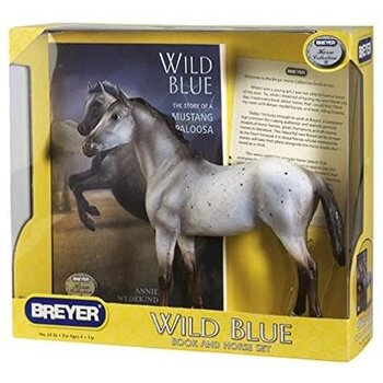 Breyer Wild Blue Horse and Book Set