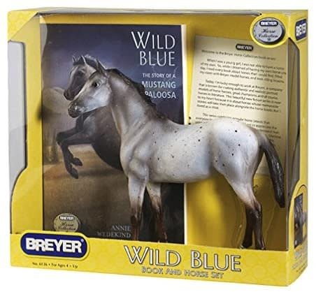 Breyer Wild Blue Horse and Book Set