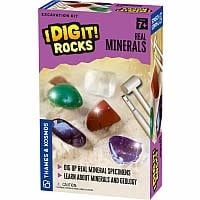 Thames and Kosmos I Dig It! Rocks Real Minerals Excavation Kit