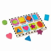 Melissa & Doug Shapes Chunky Puzzle