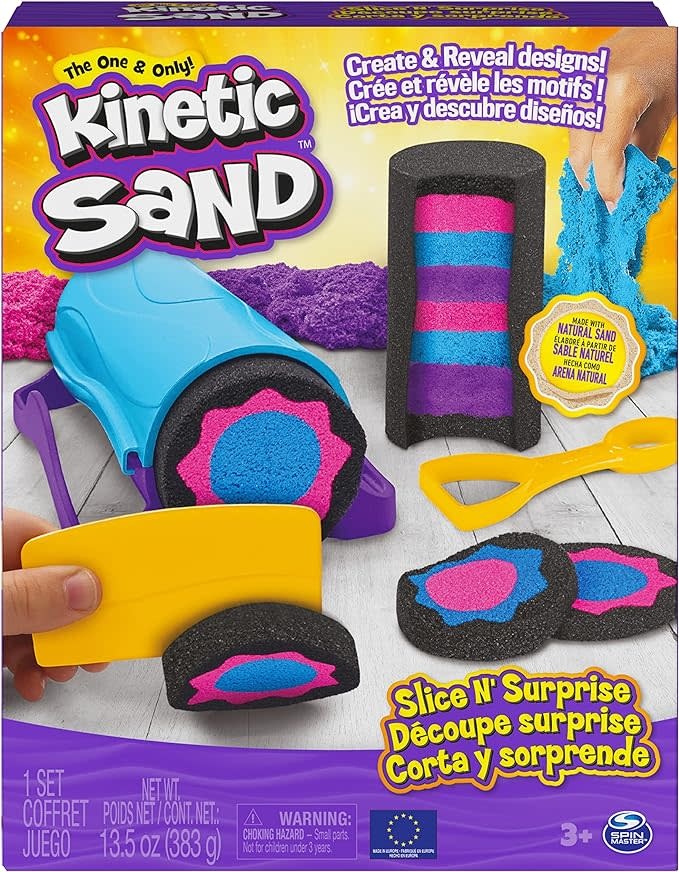 Kinetic Sand Kinetic Sand, Slice N` Surprise Set with 13.5oz of