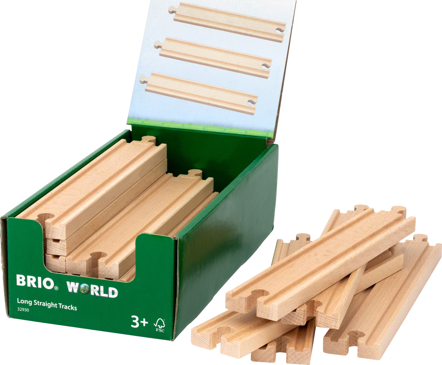 BRIO BRIO Long Straight Tracks (each)