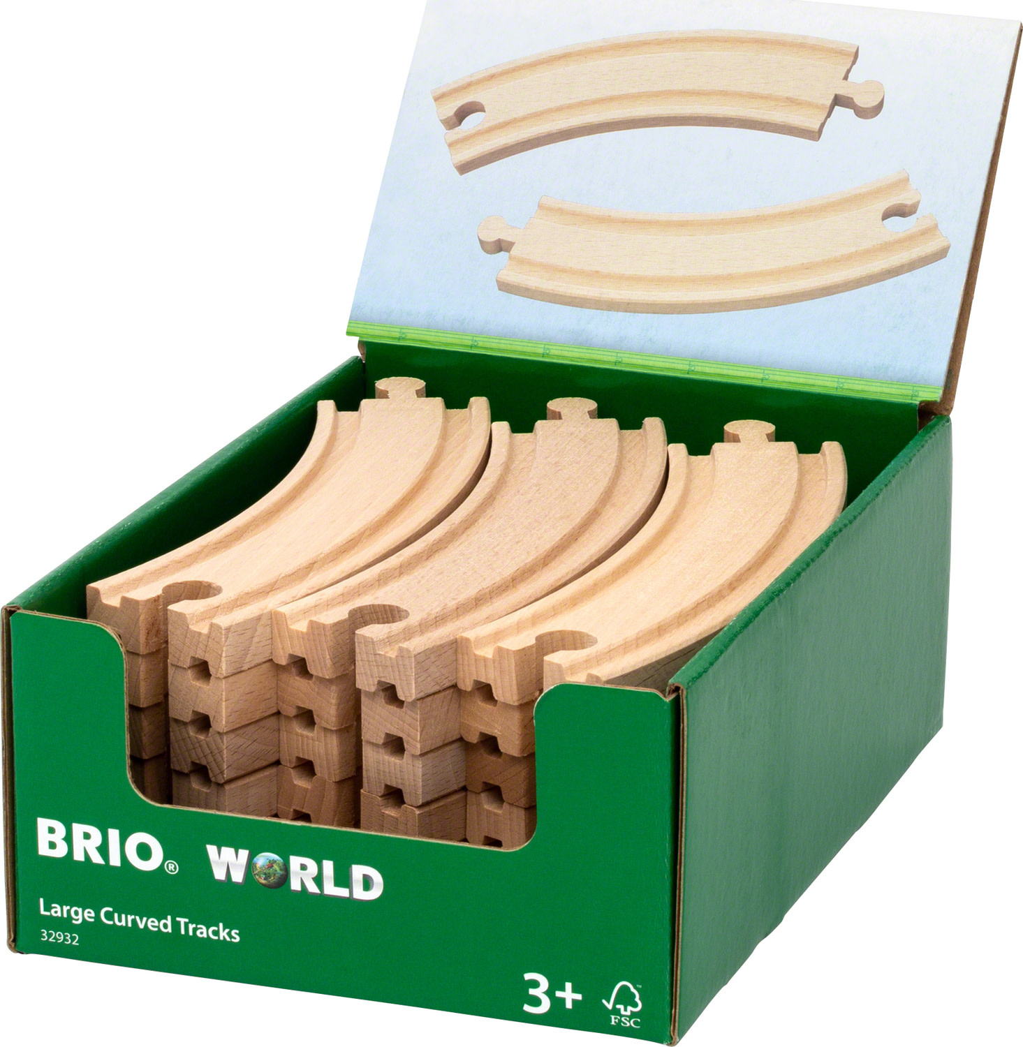 BRIO BRIO Large Curved Tracks (each)