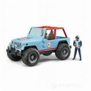 Bruder Jeep Cross Country racer blue with driver