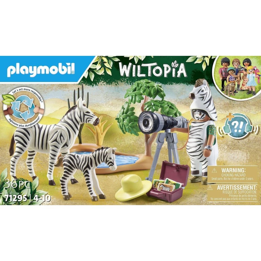 PLAYMOBIL Animal Photographer w/Zebras