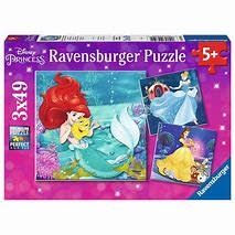 Ravensburger Princesses Adventure 3 x 49 pc puzzle