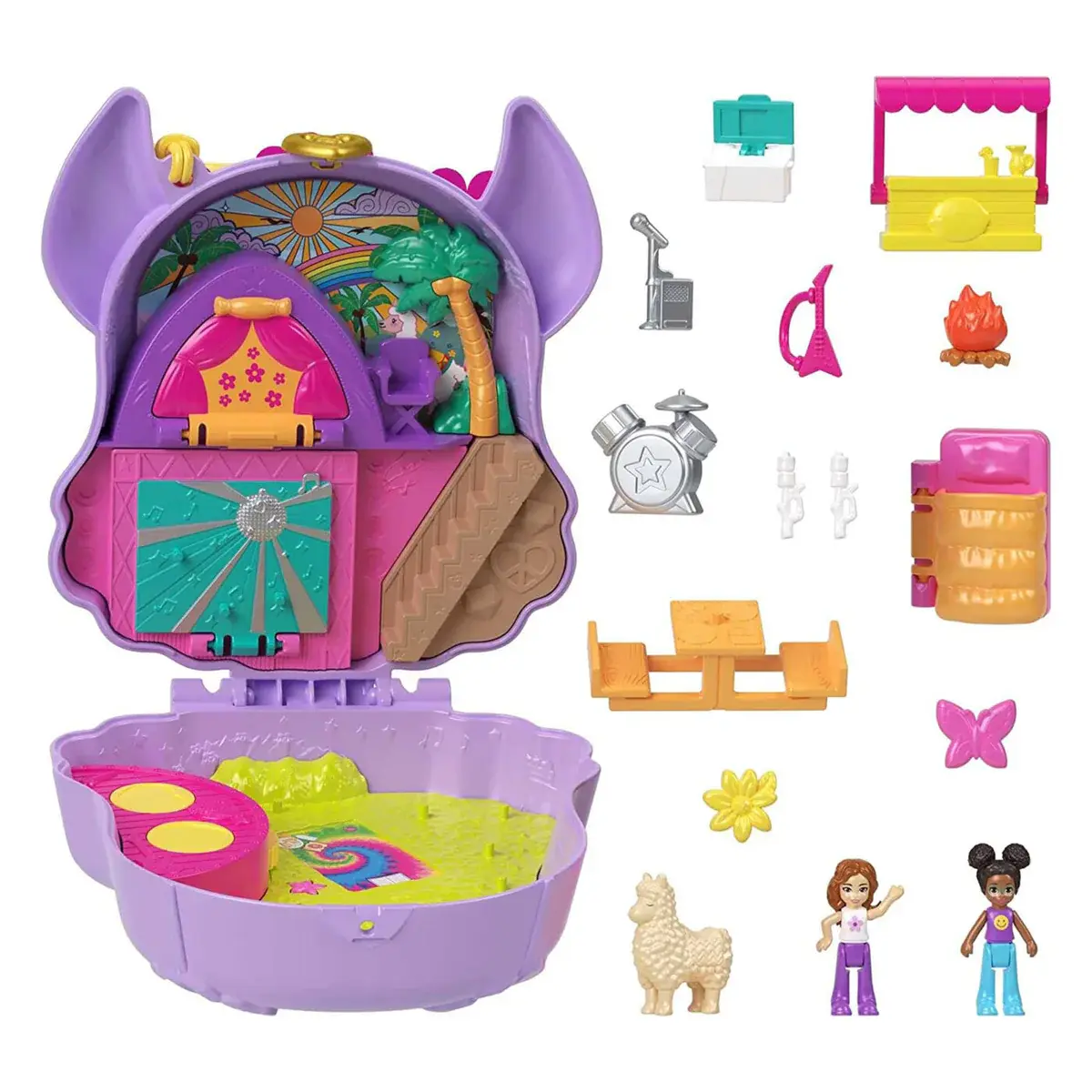Polly Pocket Camp Adventure Llama Compact