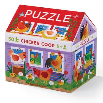 Crocodile Creek 50-pc House Puzzle/Chicken Coop