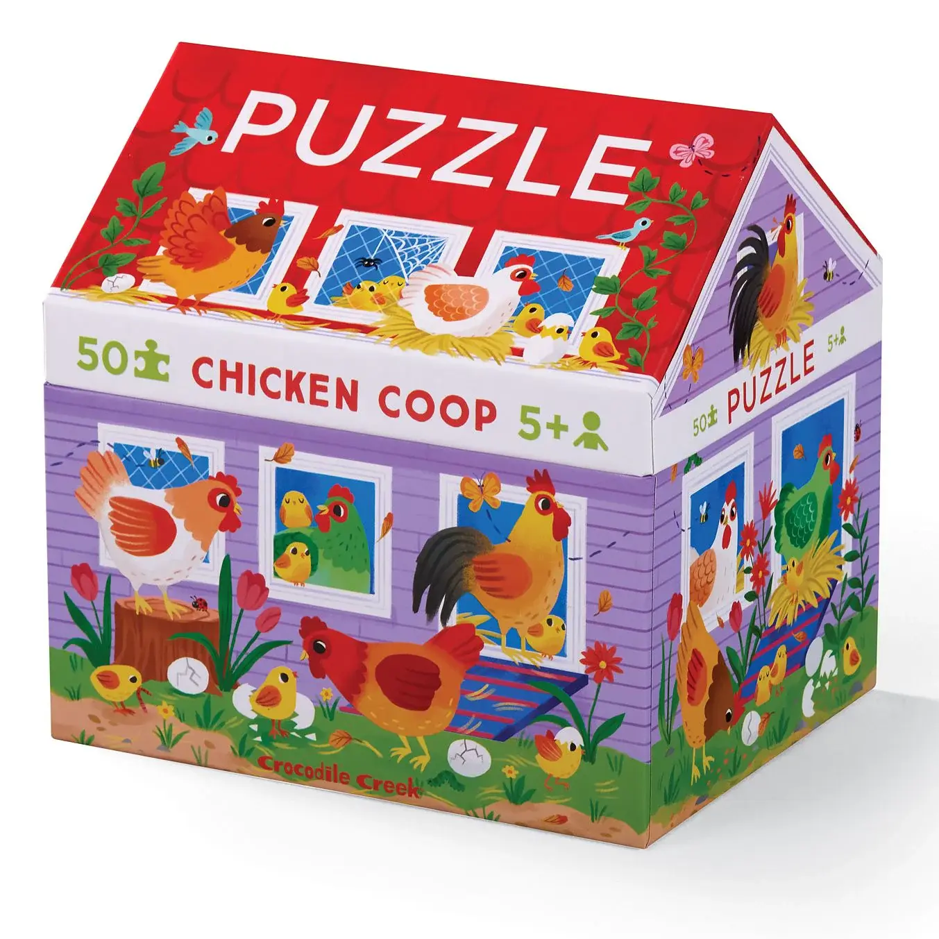 Crocodile Creek 50-pc House Puzzle/Chicken Coop