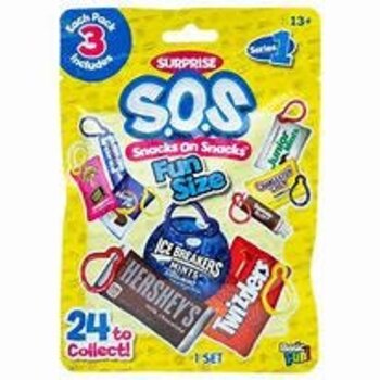 Schylling x S.O.S Fun Size Plush 3-Pack Dangler