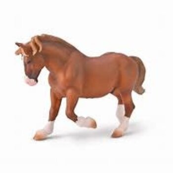 CollectA Breton Draft Horse Stallion - Chestnut