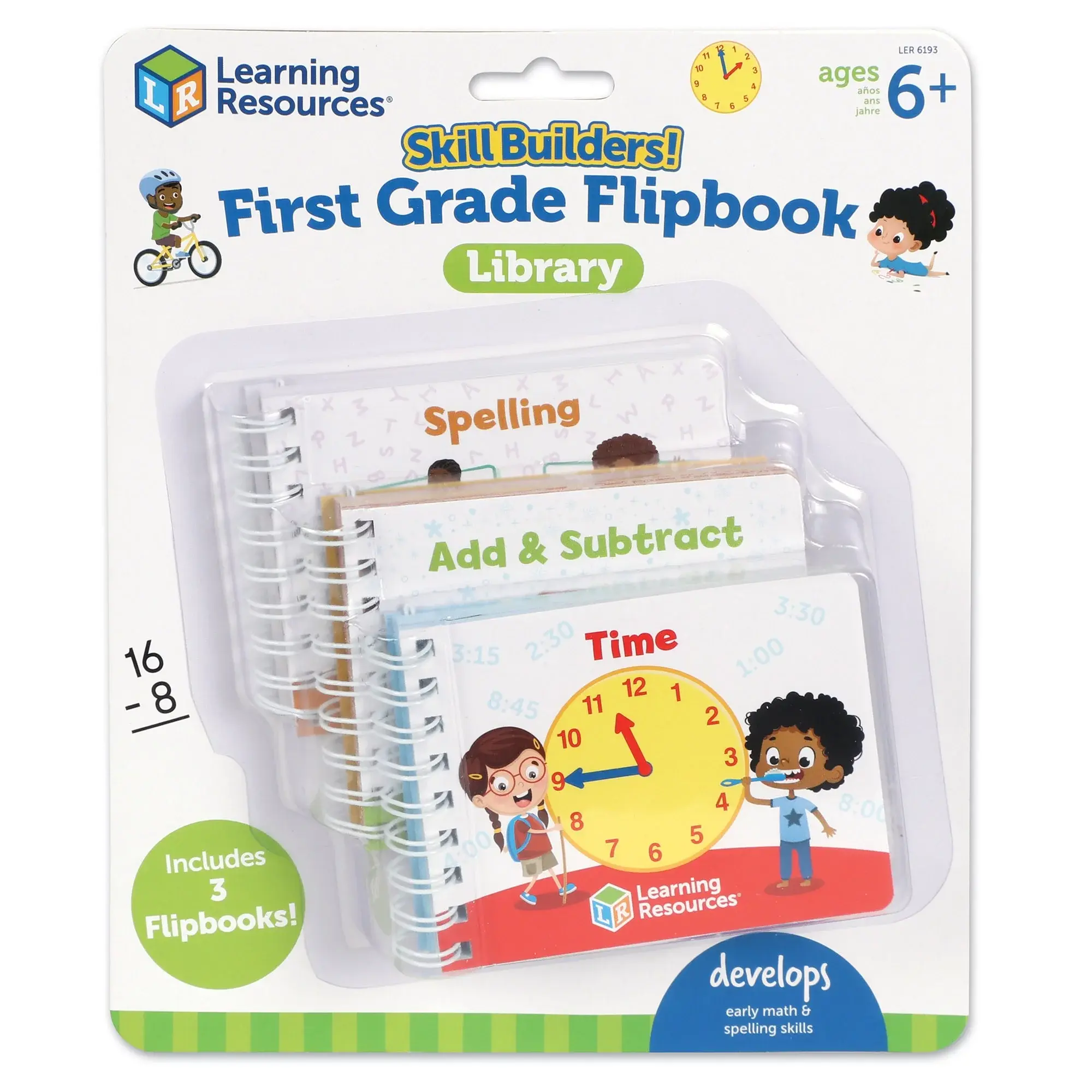 Learning Resources Skill Builders! First Grade Skills Flipbook