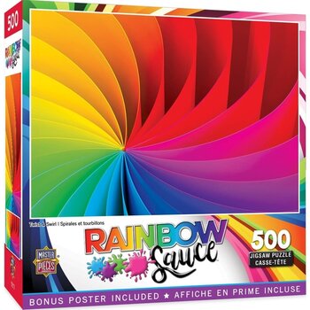 MasterPieces Rainbow Sauce - Twist & Swirl 500pc Puzzle