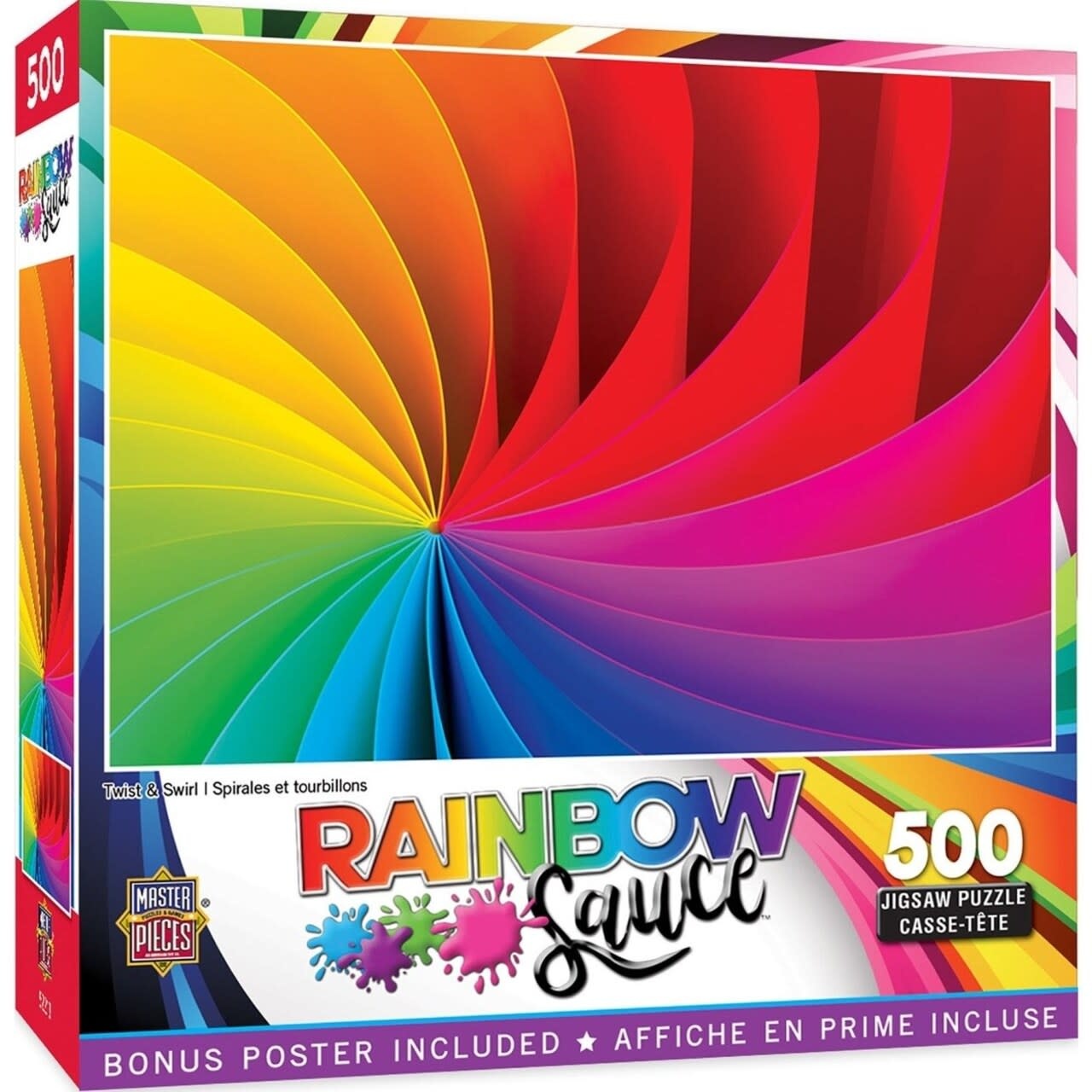 MasterPieces Rainbow Sauce - Twist & Swirl 500pc Puzzle