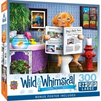 MasterPieces Wild & Whimsical - The Library 300pc EzGrip Puzzle