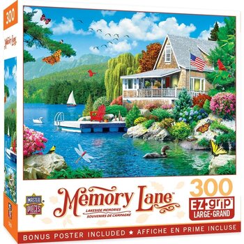 MasterPieces Memory Lane - Lakeside Memories 300pc EzGrip Puzzle