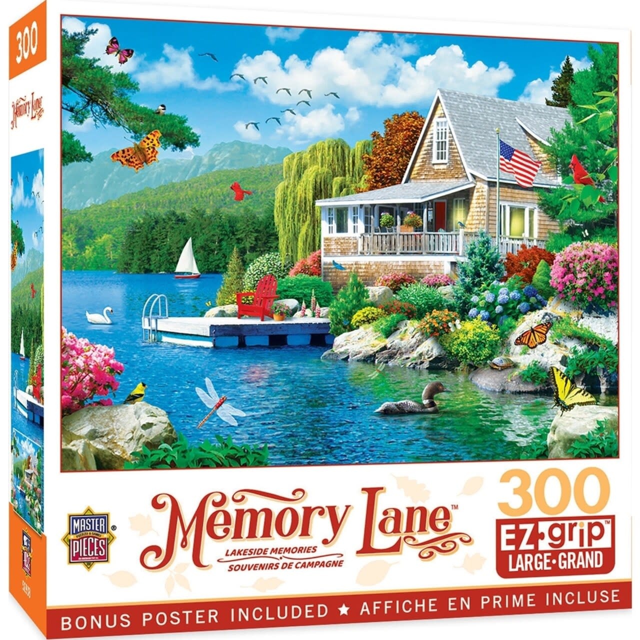 MasterPieces Memory Lane - Lakeside Memories 300pc EzGrip Puzzle