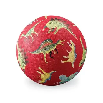 Crocodile Creek 7" Playground Ball / Dinosaurs Red
