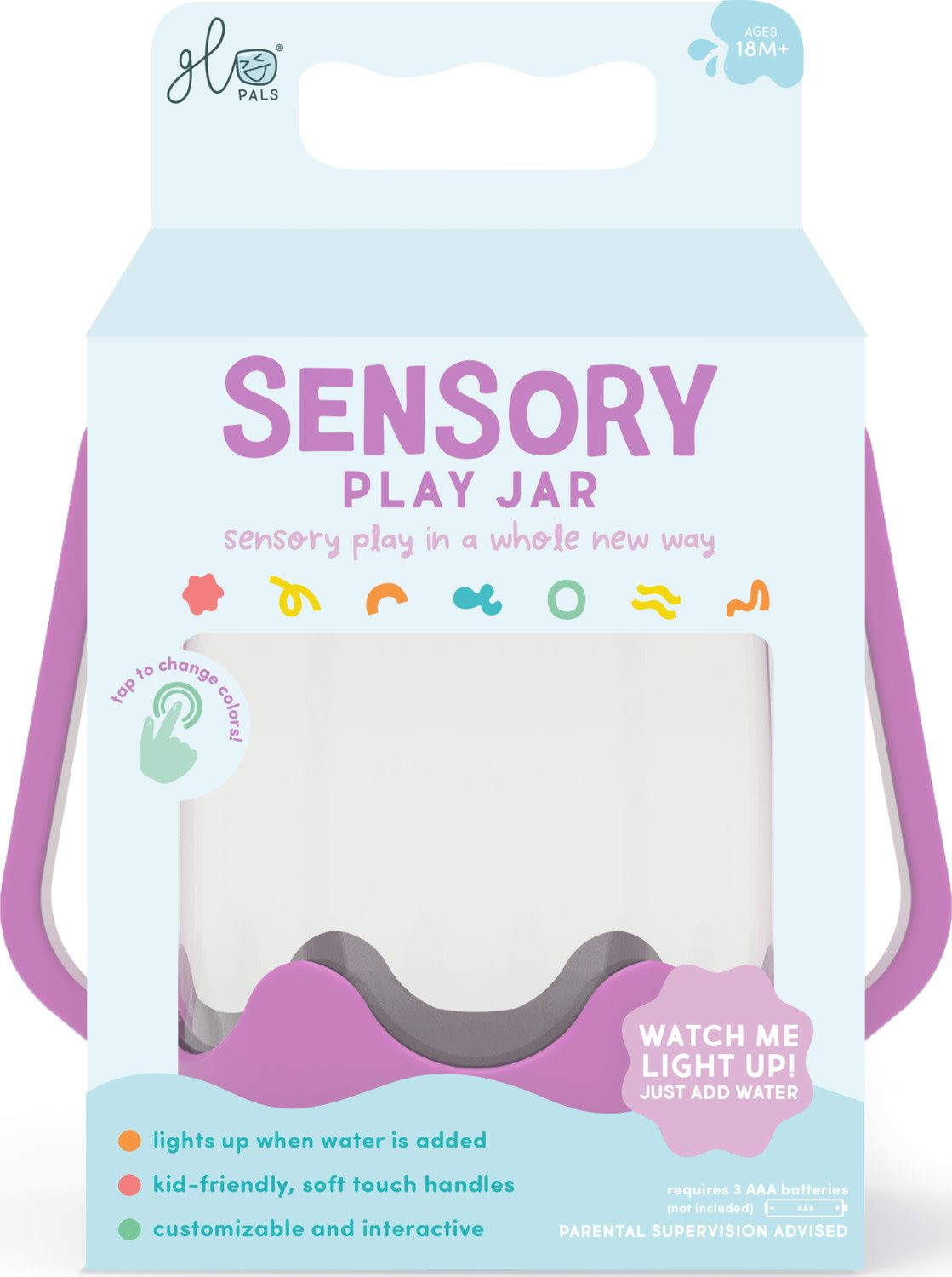 Glo Pals Sensory Jar - purple