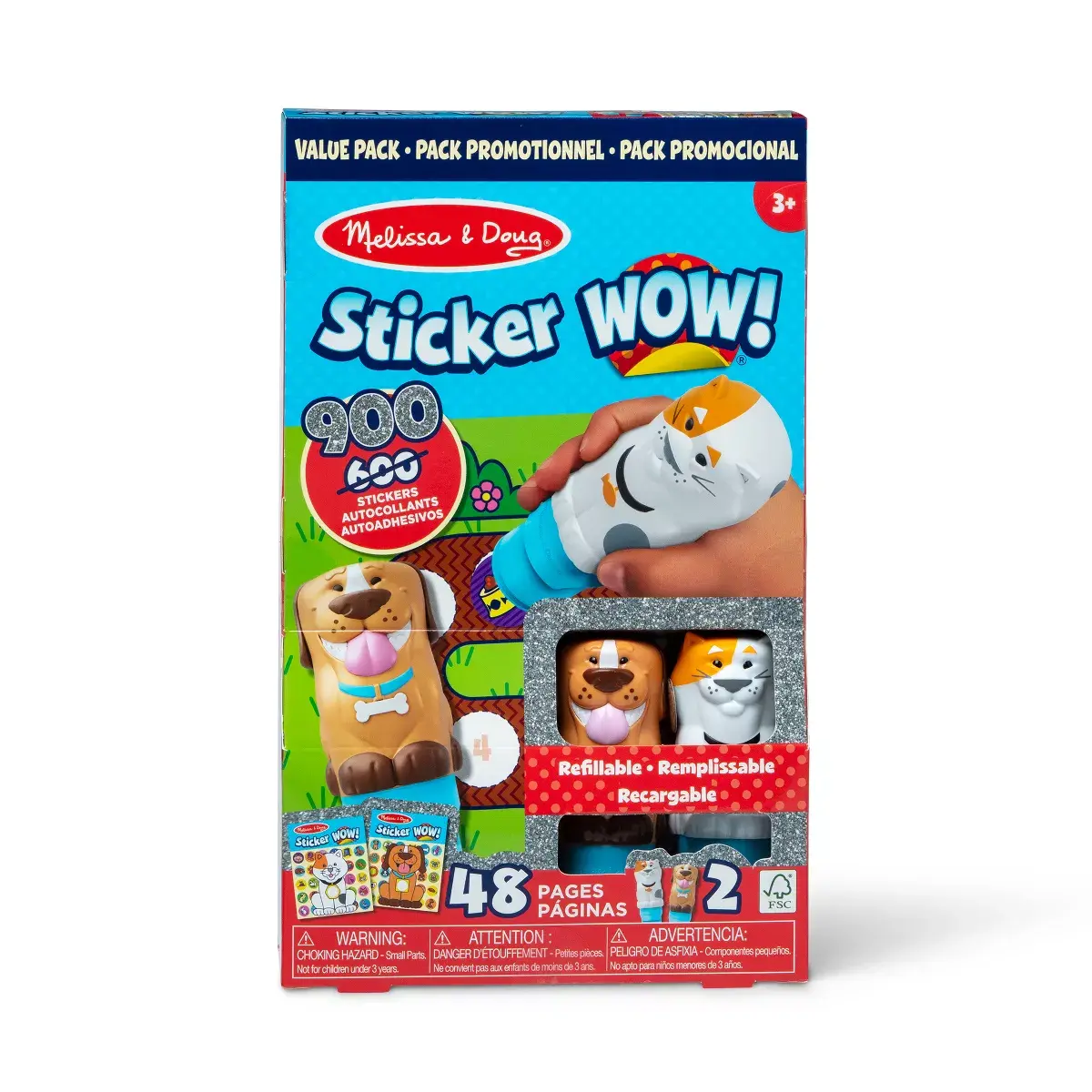 Melissa & Doug Sticker WOW! Deluxe Set - Pets