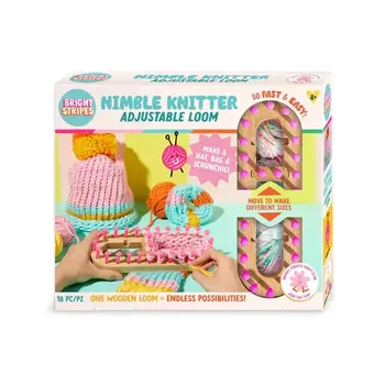 Bright Stripes Nimble Knitter Adjustable Loom