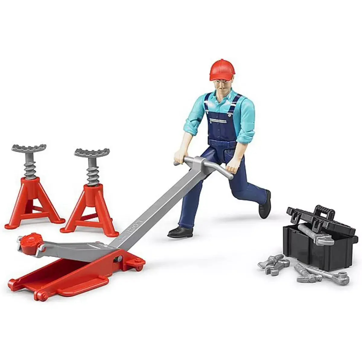 Bruder bworld man with repair shop accessories