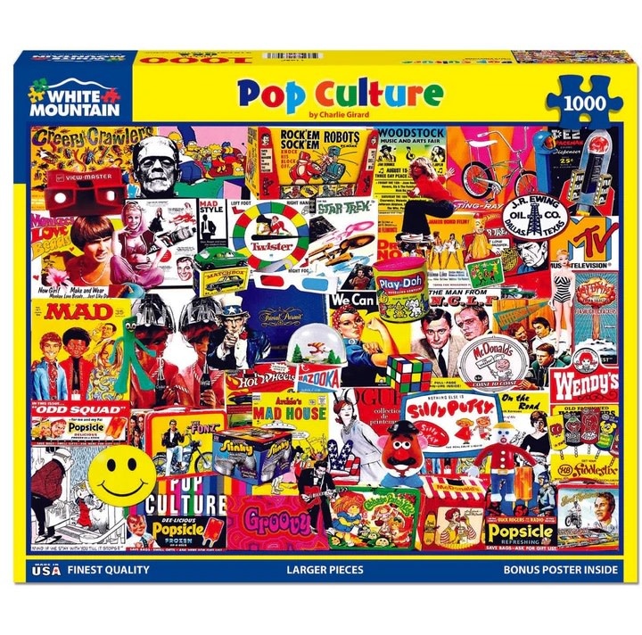 White Mountain Puzzles Pop Culture 1000 pc