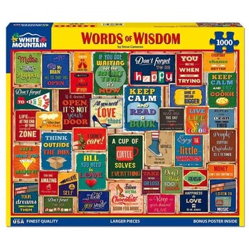 White Mountain Puzzles Words of Wisdom 1000 pc
