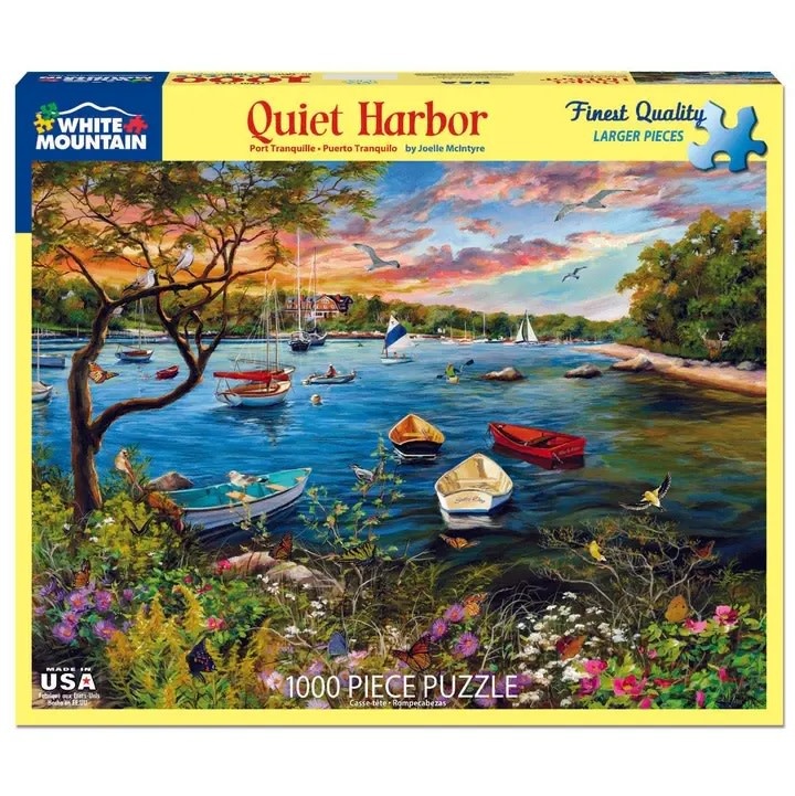 White Mountain Puzzles Quiet Harbor 1000 pc