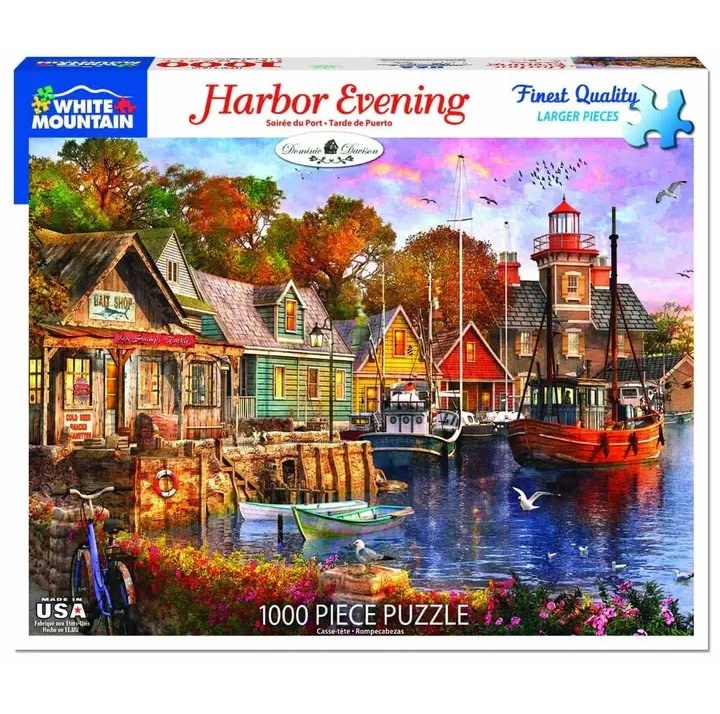 White Mountain Puzzles Harbor Evening 1000 pc