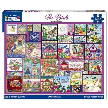 White Mountain Puzzles The Birds 500 pcs