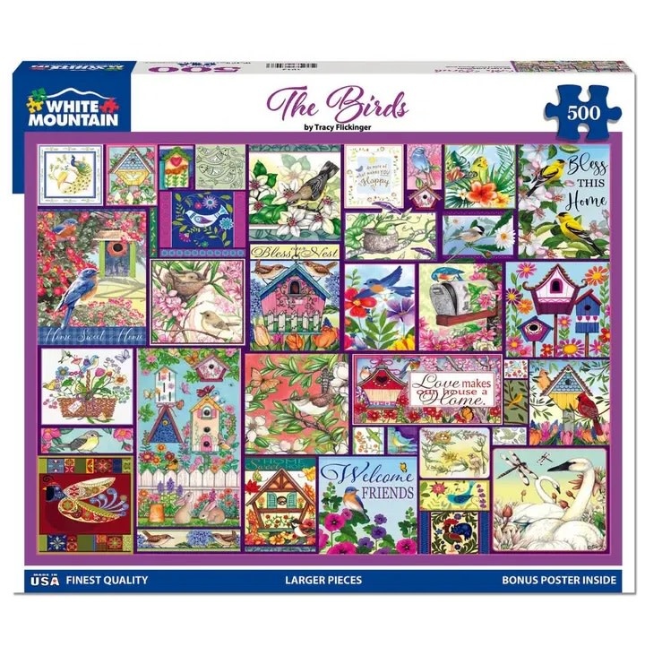 White Mountain Puzzles The Birds 500 pcs