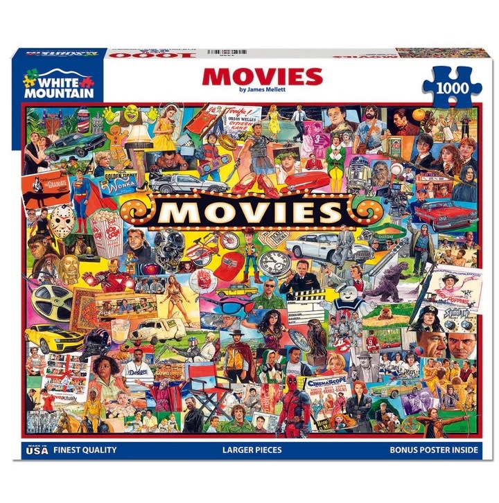 White Mountain Puzzles The Movies 1000 pc