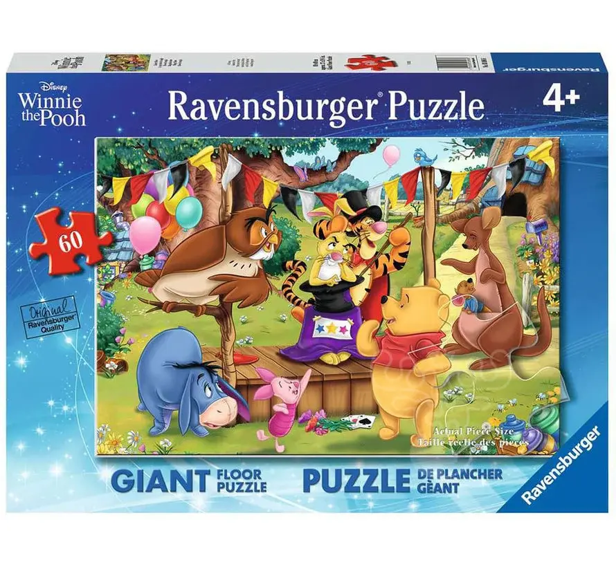 Ravensburger Pooh Magic Show 60 pc Floor Puzzle