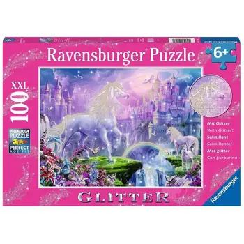 Ravensburger Unicorn Kingdom 100 pc Glitter  Puzzle