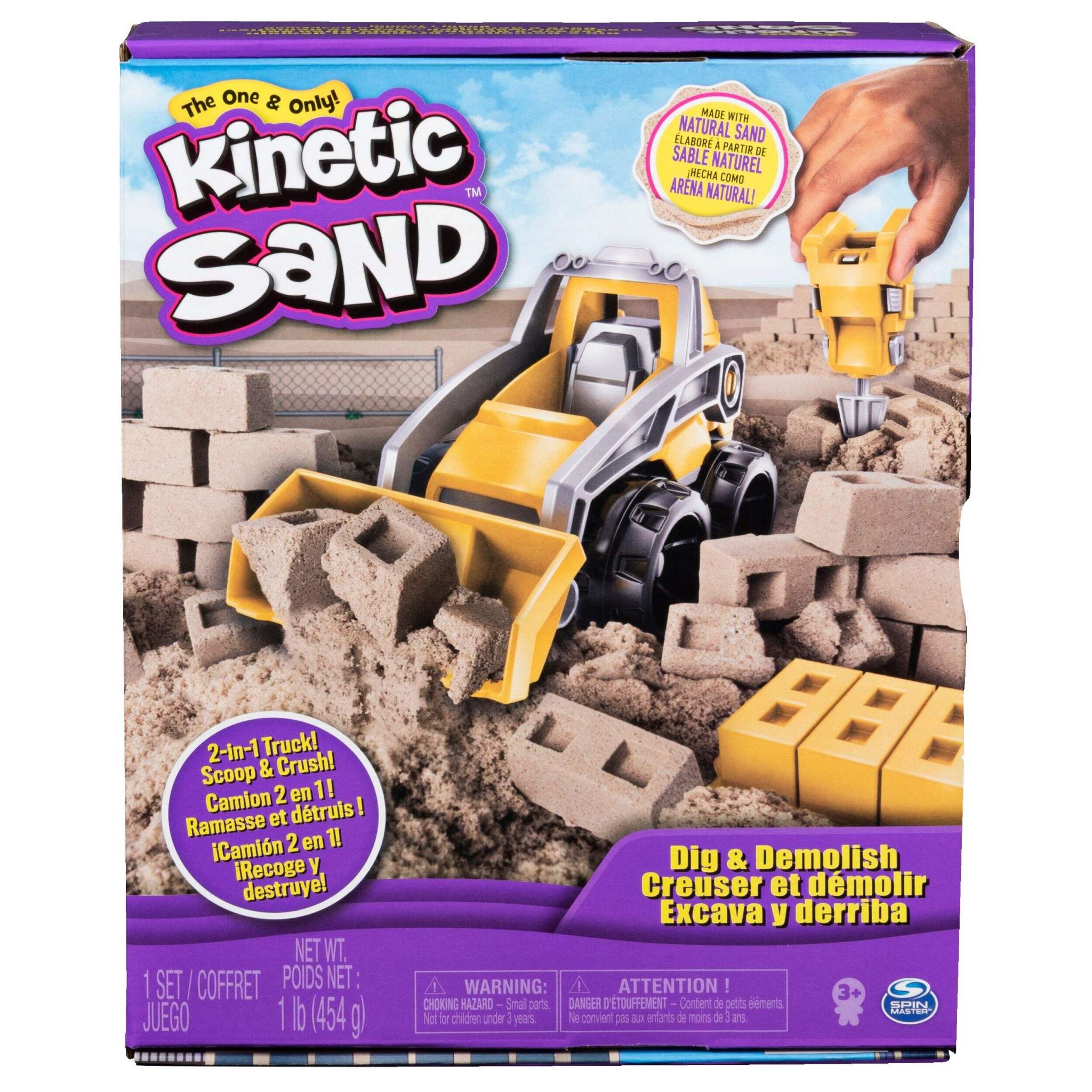 Kinetic Sand Kinetic Sand Dig & Demolish Construction Truck