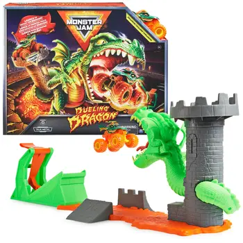 Monster Jam, Dueling Dragon Playset with Exclusive