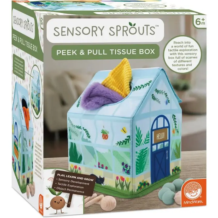 Mindware Sensory Sprouts Peek & Pull Tissue Box