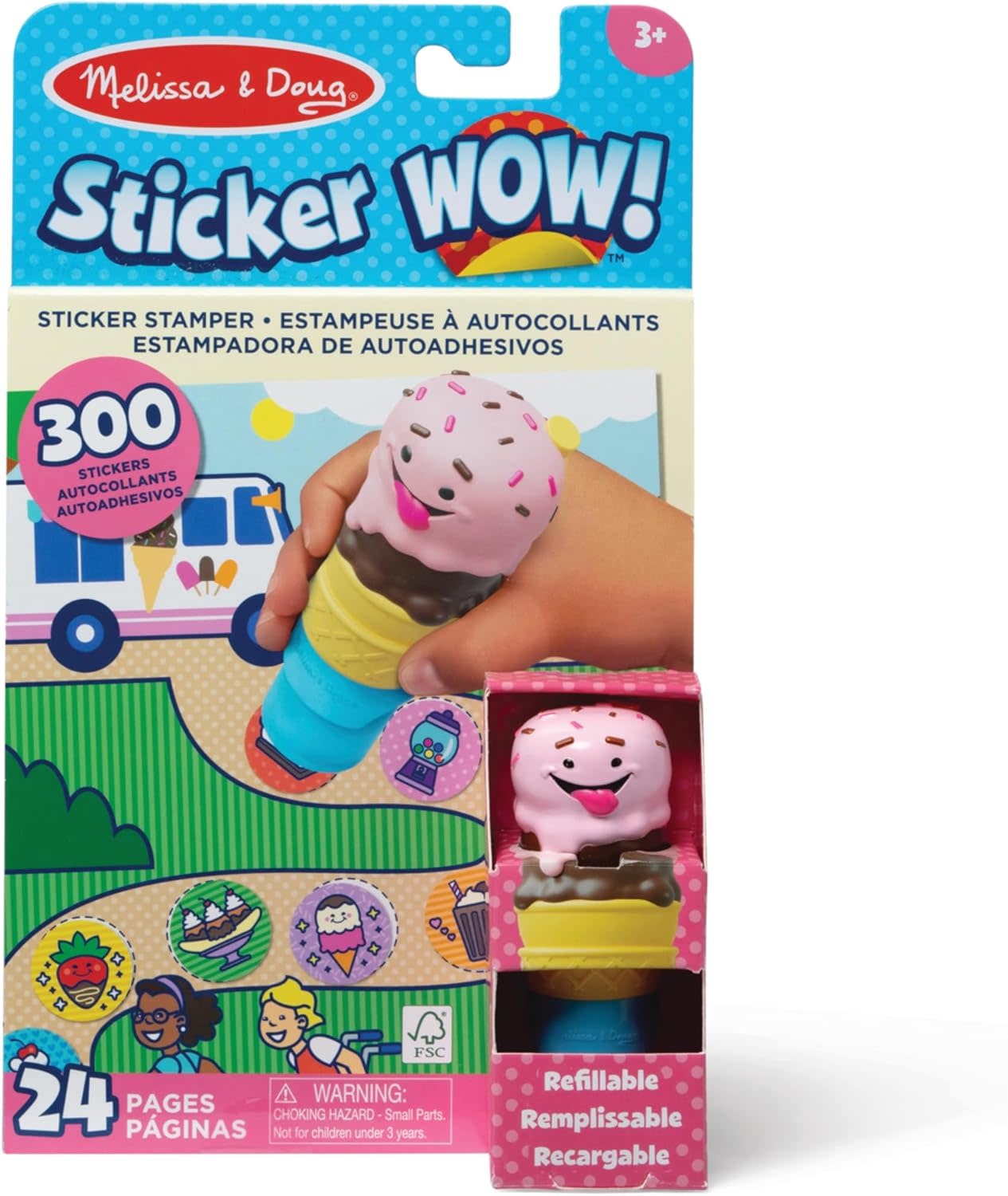 Melissa & Doug Sticker WOW! Activity Pad Set - Ice Cream