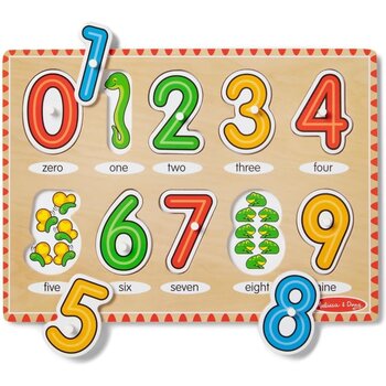 Melissa & Doug See-Inside Numbers Peg Puzzle