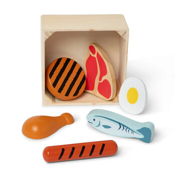 Melissa & Doug Wooden Food Groups Play Set- Protein