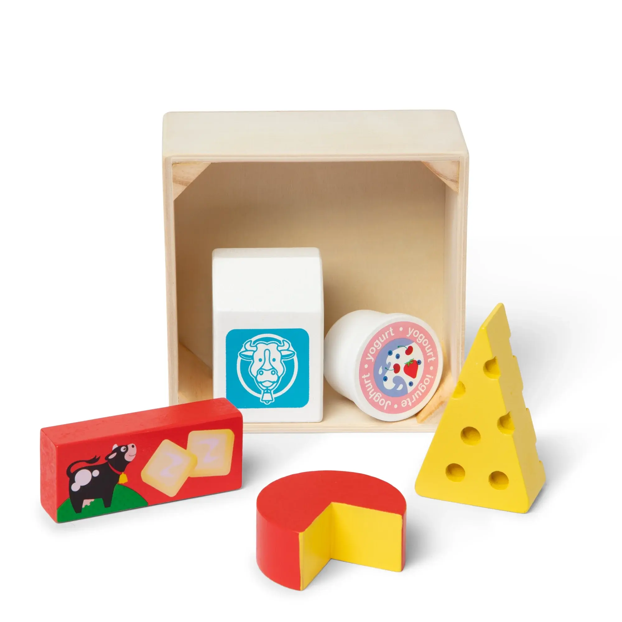 Melissa & Doug Wooden Food Groups Play Set- Dairy