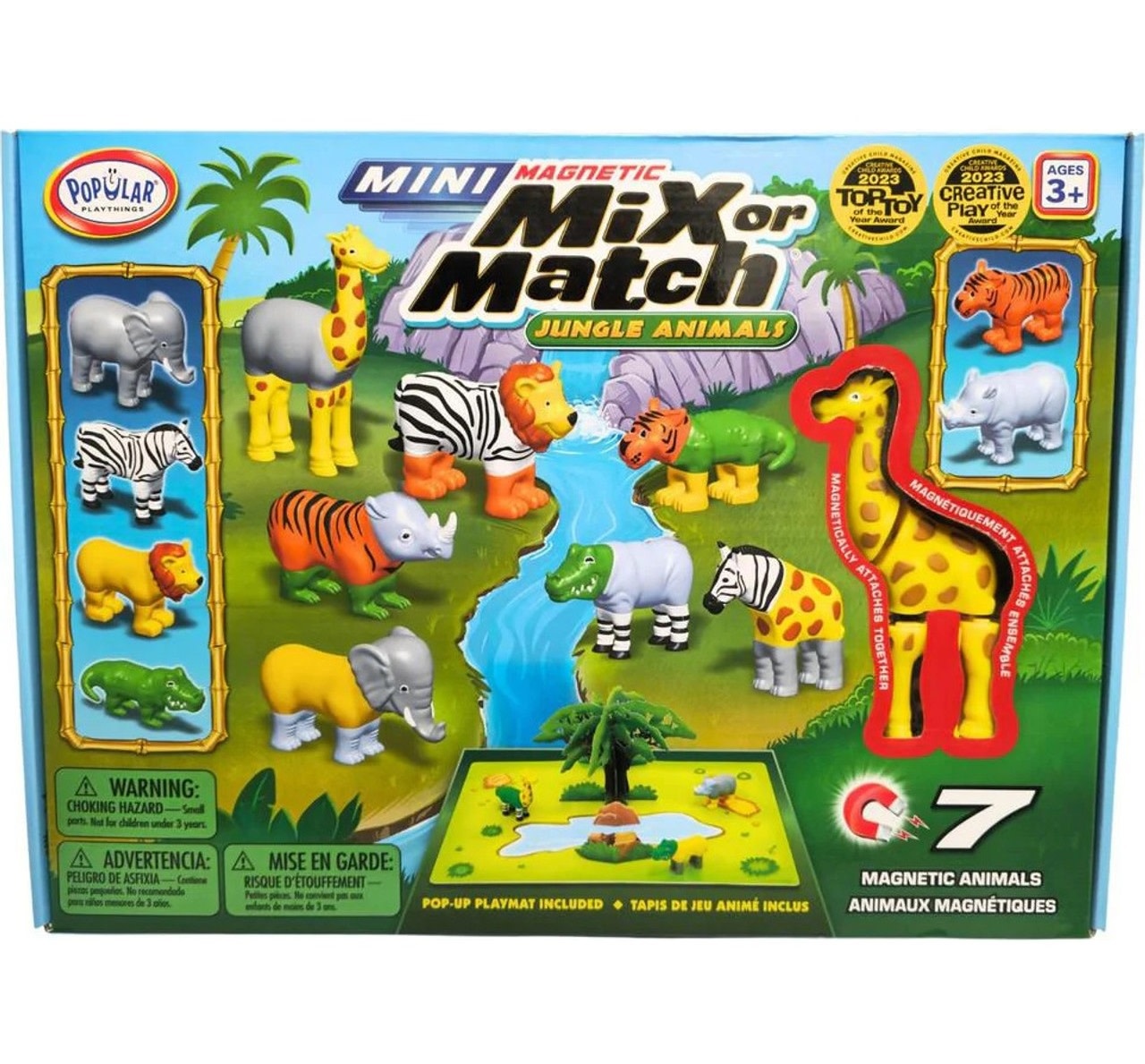 Mini Magnetic Mix or Match Jungle Animals
