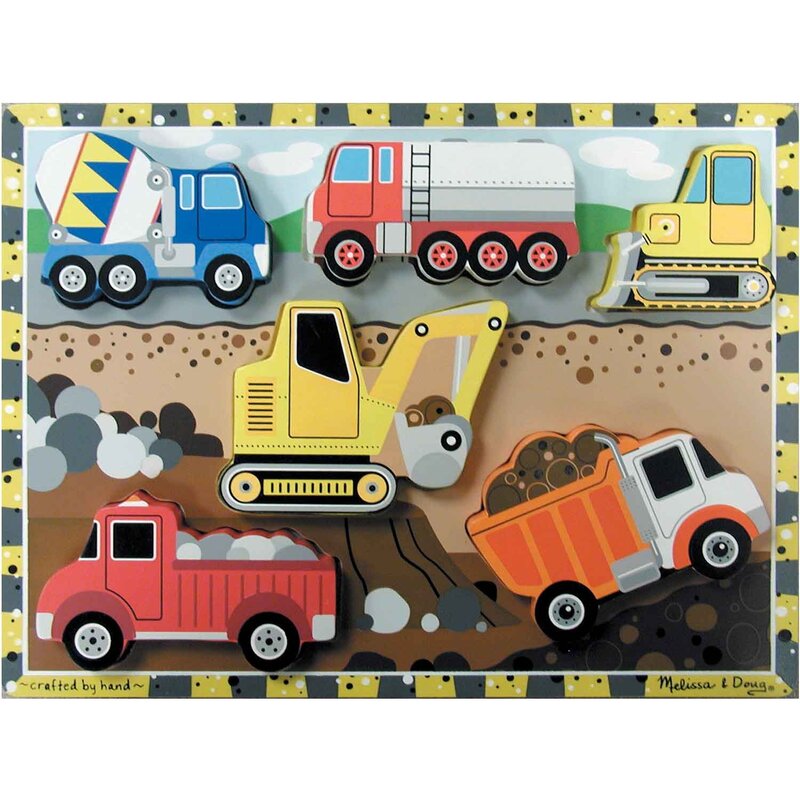 Melissa & Doug Construction Chunky Puzzle